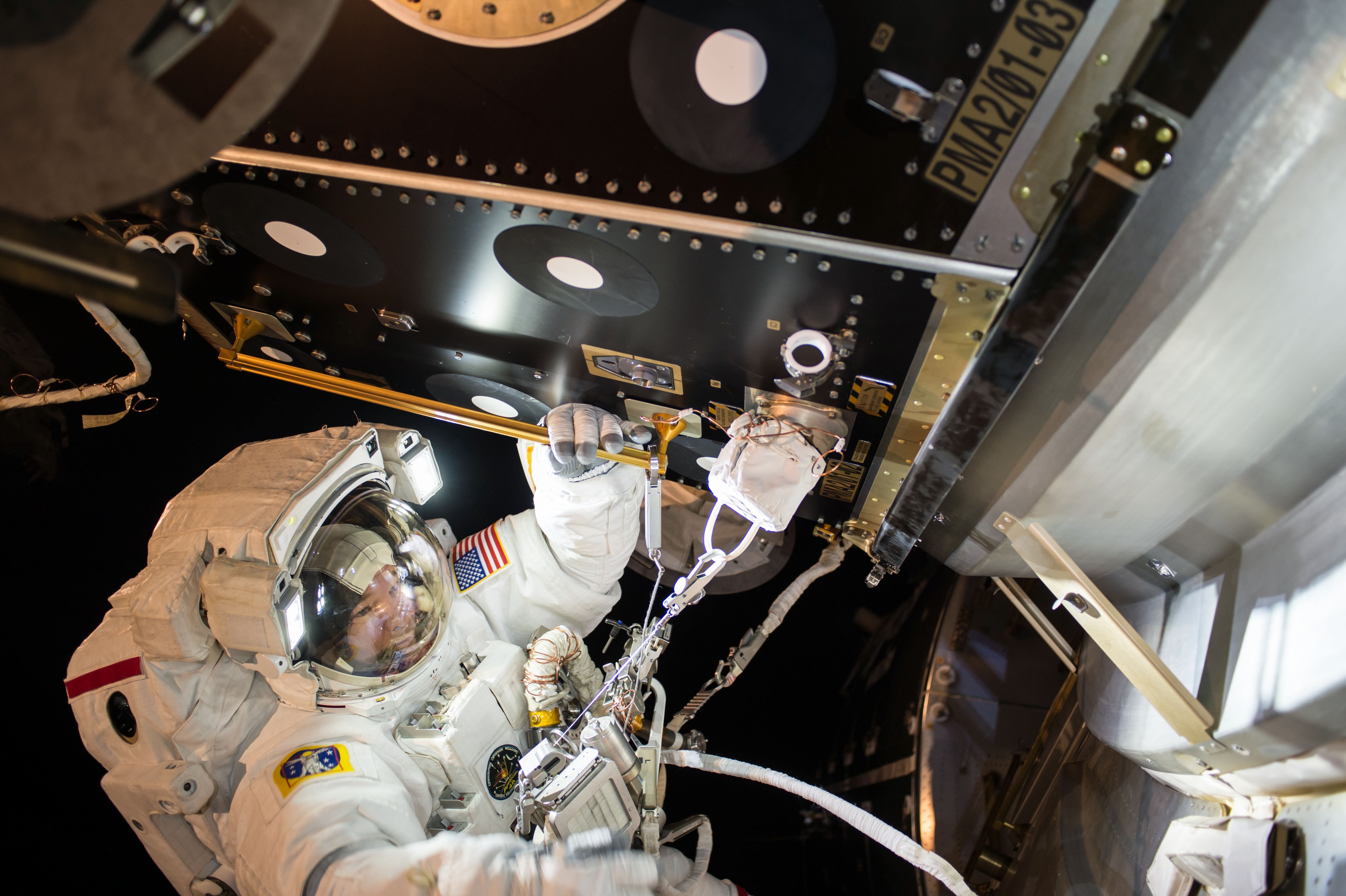 Astronaut Jeff Williams Spacewalk - HD Wallpaper 