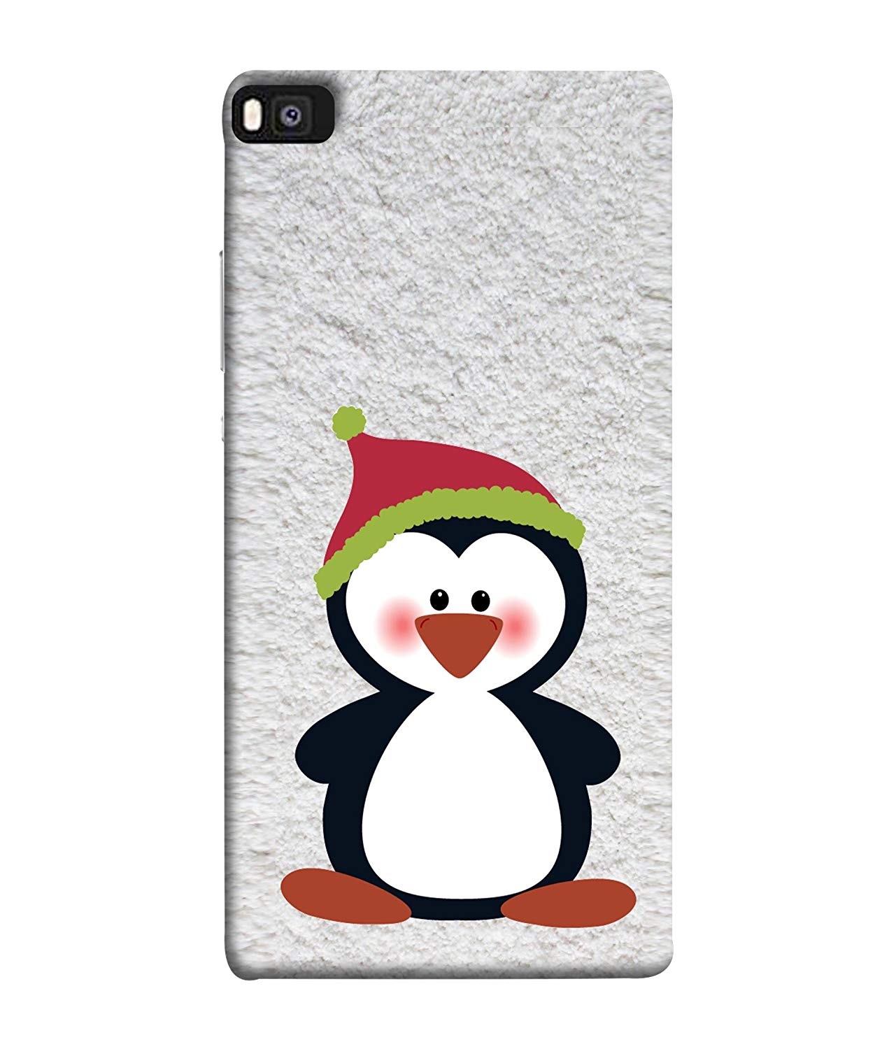 Snapdilla Designer Back Case Cover For Huawei P8 - Christmas Cute Penguin Clip Art - HD Wallpaper 