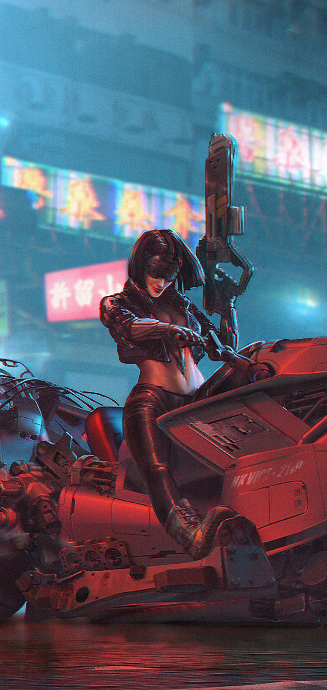 Cyberpunk Bike - HD Wallpaper 