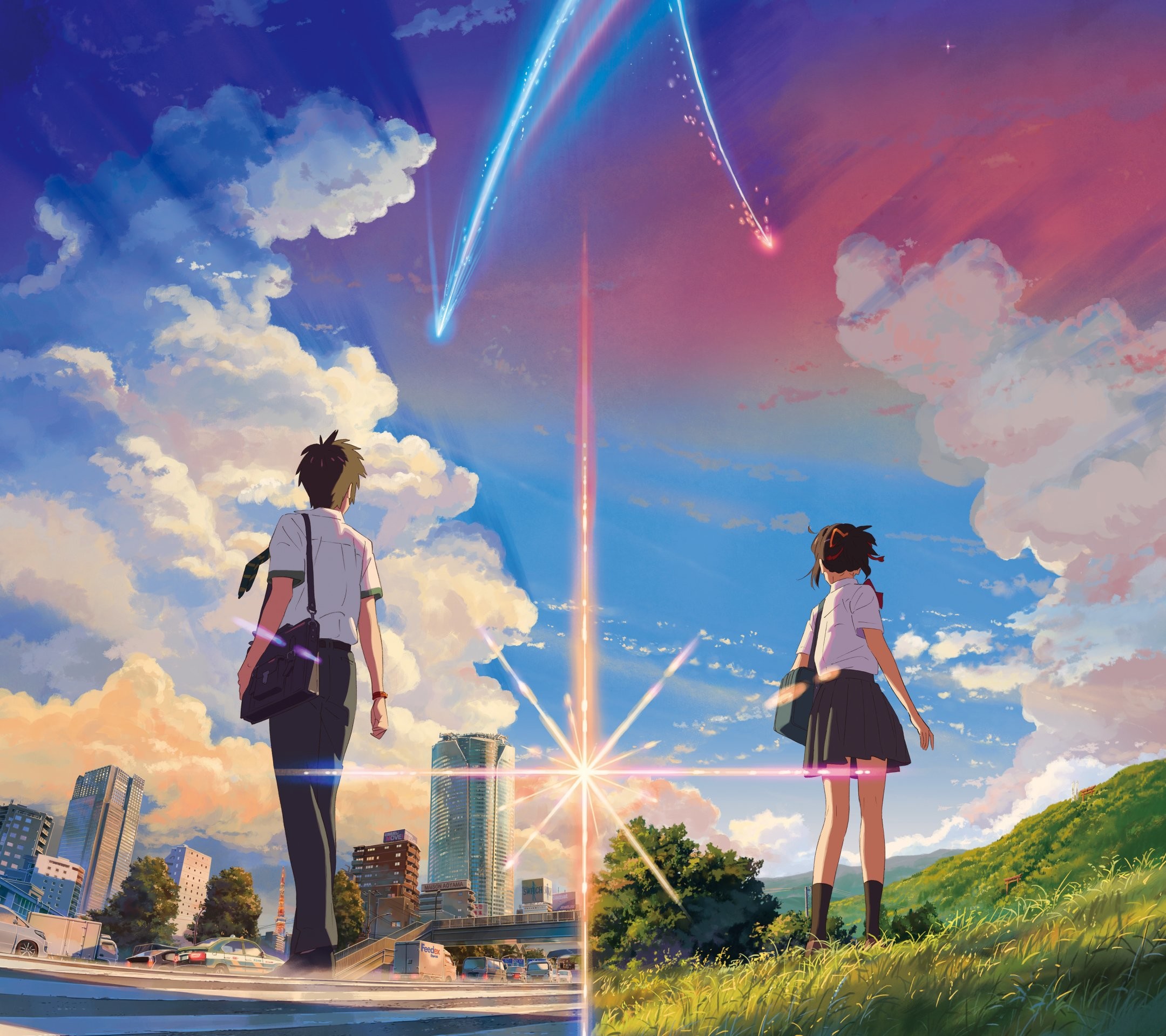 Kimi No Na Wa 
 Data Src Free Download Hd Wallpaper - Kimi No Nawa Wallpaper Iphone Hd - HD Wallpaper 