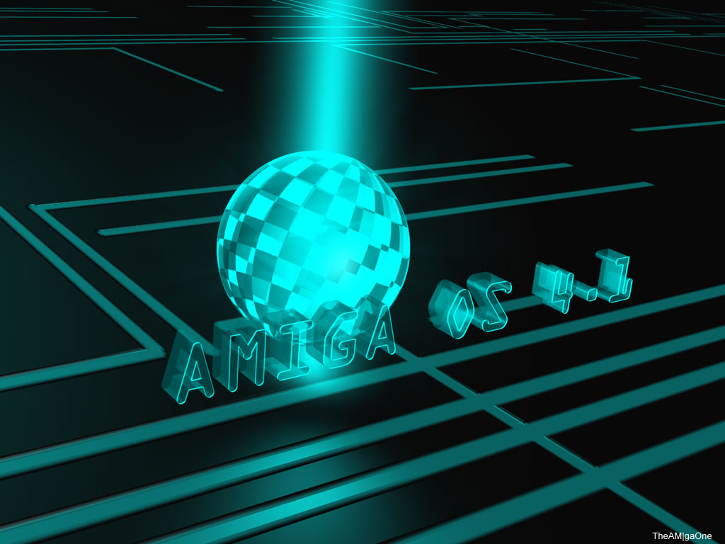 1 Tron Style Wallpaper - Amigaos 4.1 - HD Wallpaper 