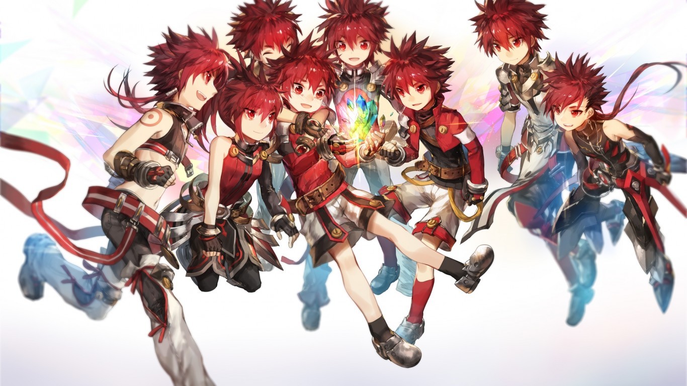 Elsword, Male Character, Redhead, Anime Style Games - HD Wallpaper 