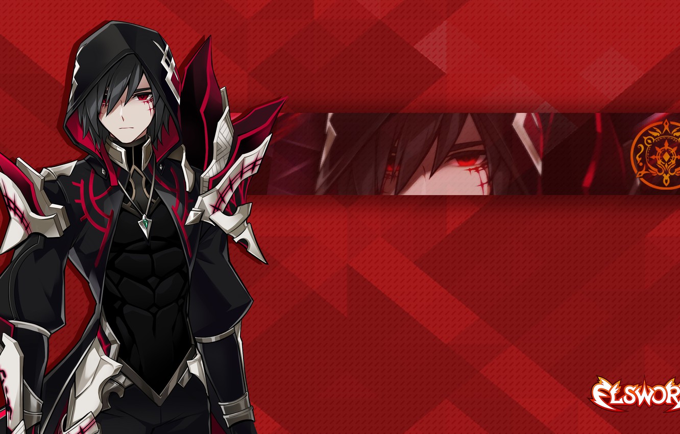 Photo Wallpaper Hood, Guy, Solace, Elsword - Solace Elsword Gif - HD Wallpaper 