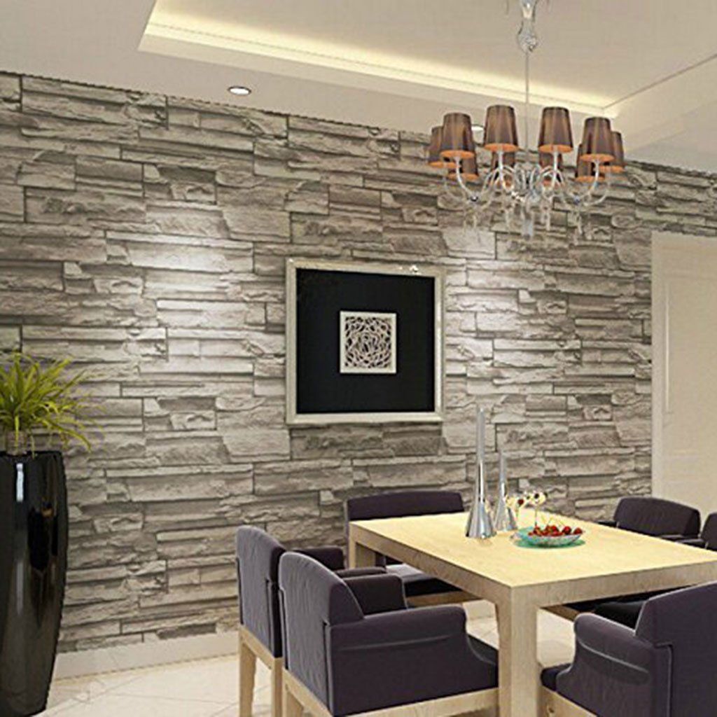 Stick Brick Accent Wall - HD Wallpaper 