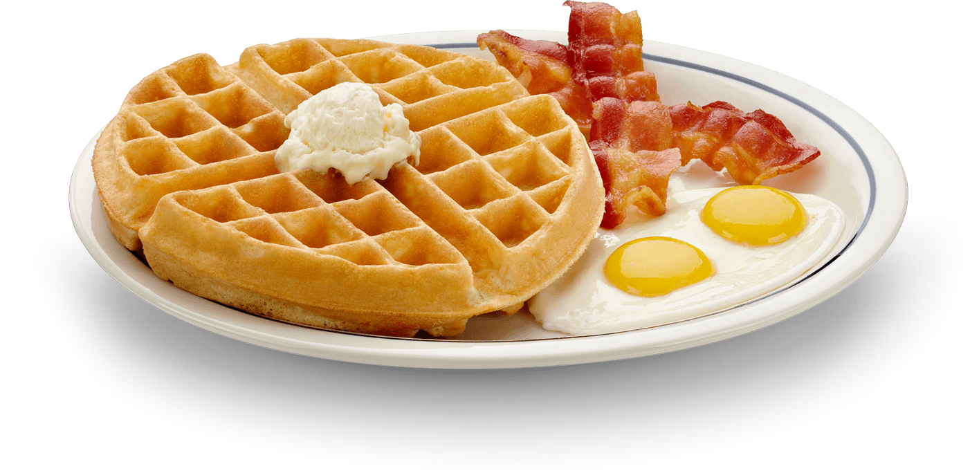 Waffle Backgrounds On Wallpapers Vista - Bacon Eggs And Waffles - HD Wallpaper 