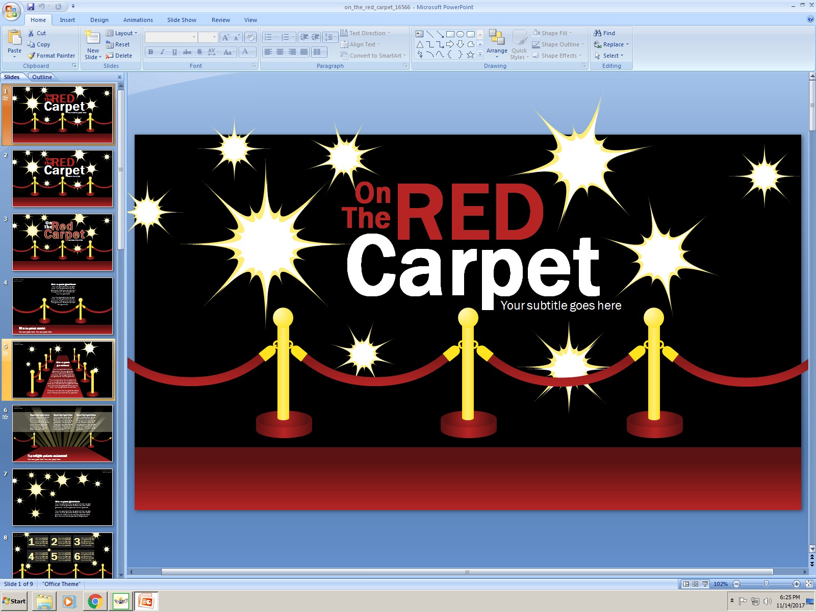 Powerpoint - Award Nomination Ppt Template - HD Wallpaper 