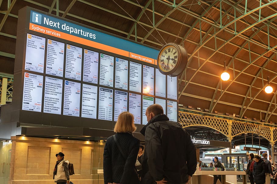 Information, Board, Timetable, Schedule, People, Couple, - HD Wallpaper 