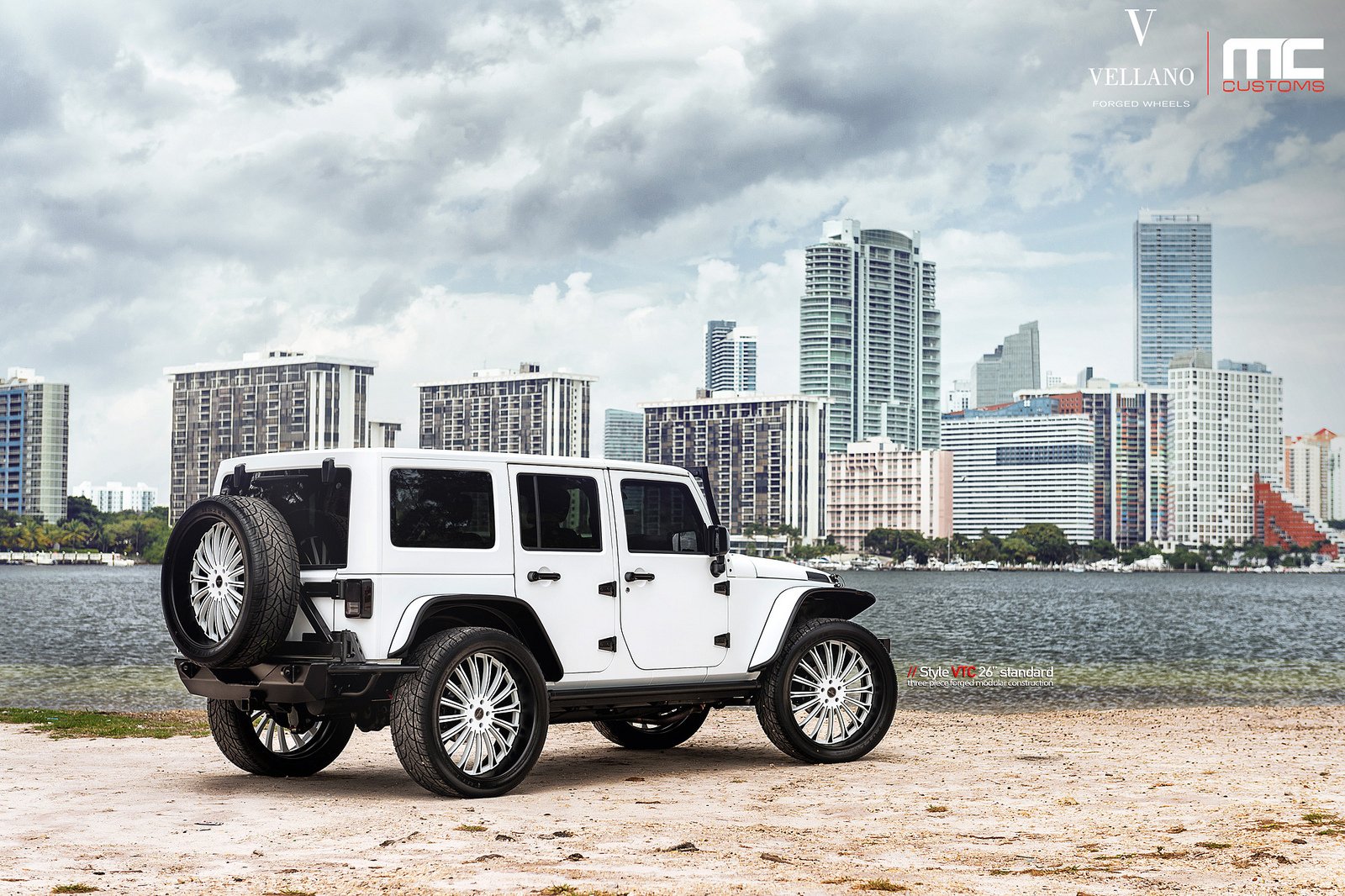 Cars Jeep Tuning Vellano Wheels White Wrangler Wallpaper - Jeep Wrangler Wallpaper White - HD Wallpaper 