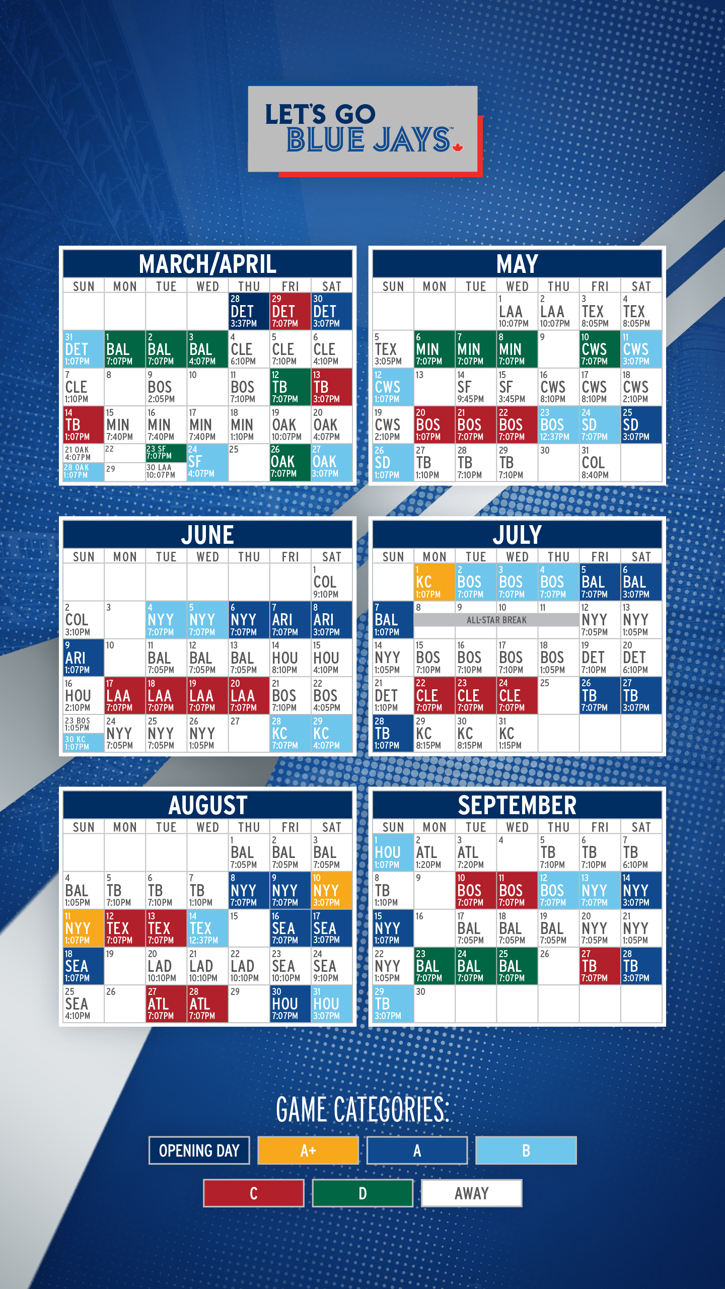 Blue Jays 2019 Schedule - HD Wallpaper 