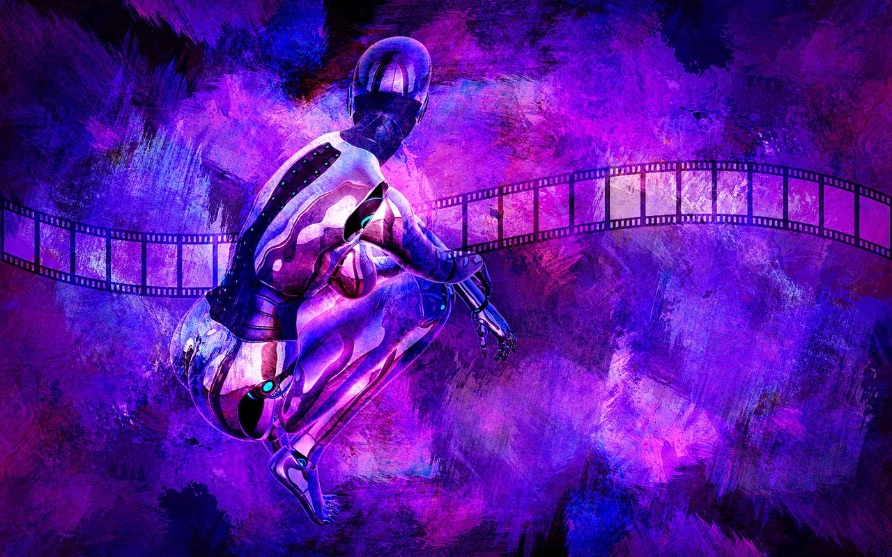 Robot Texture Wallpaper Free Photo - Фиолетовые Обои На Планшет - HD Wallpaper 