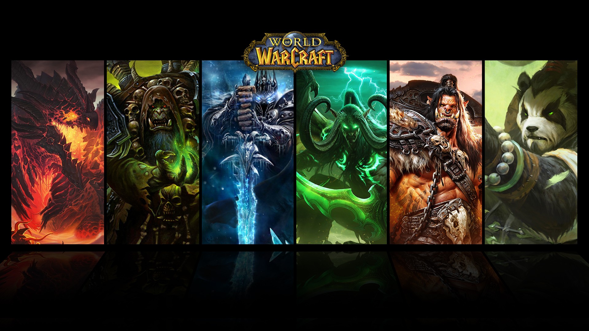 World Of Warcraft Collage - HD Wallpaper 