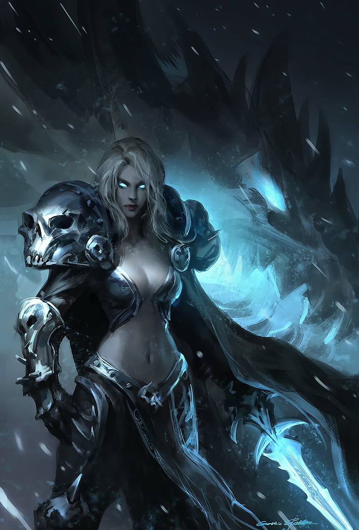 World Of Warcraft, Belly, Long Hair, Dragon, Arthas, - World Of Warcraft Arthas Female - HD Wallpaper 