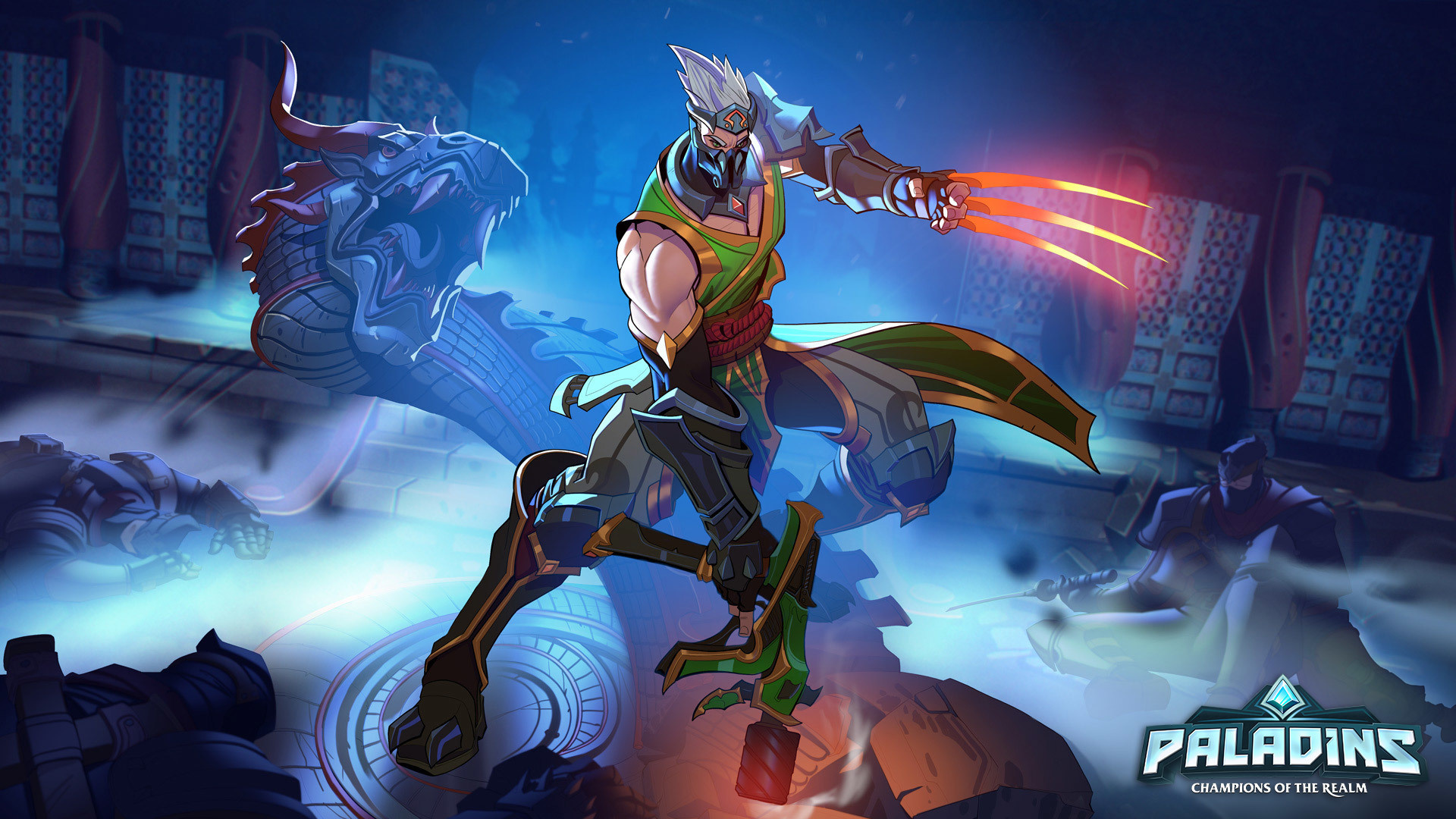 Green Skin, Paladins, Koga, Wallpaper - Koga Paladins - HD Wallpaper 