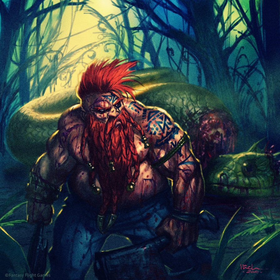 Warhammer Dwarf Slayer Art - HD Wallpaper 