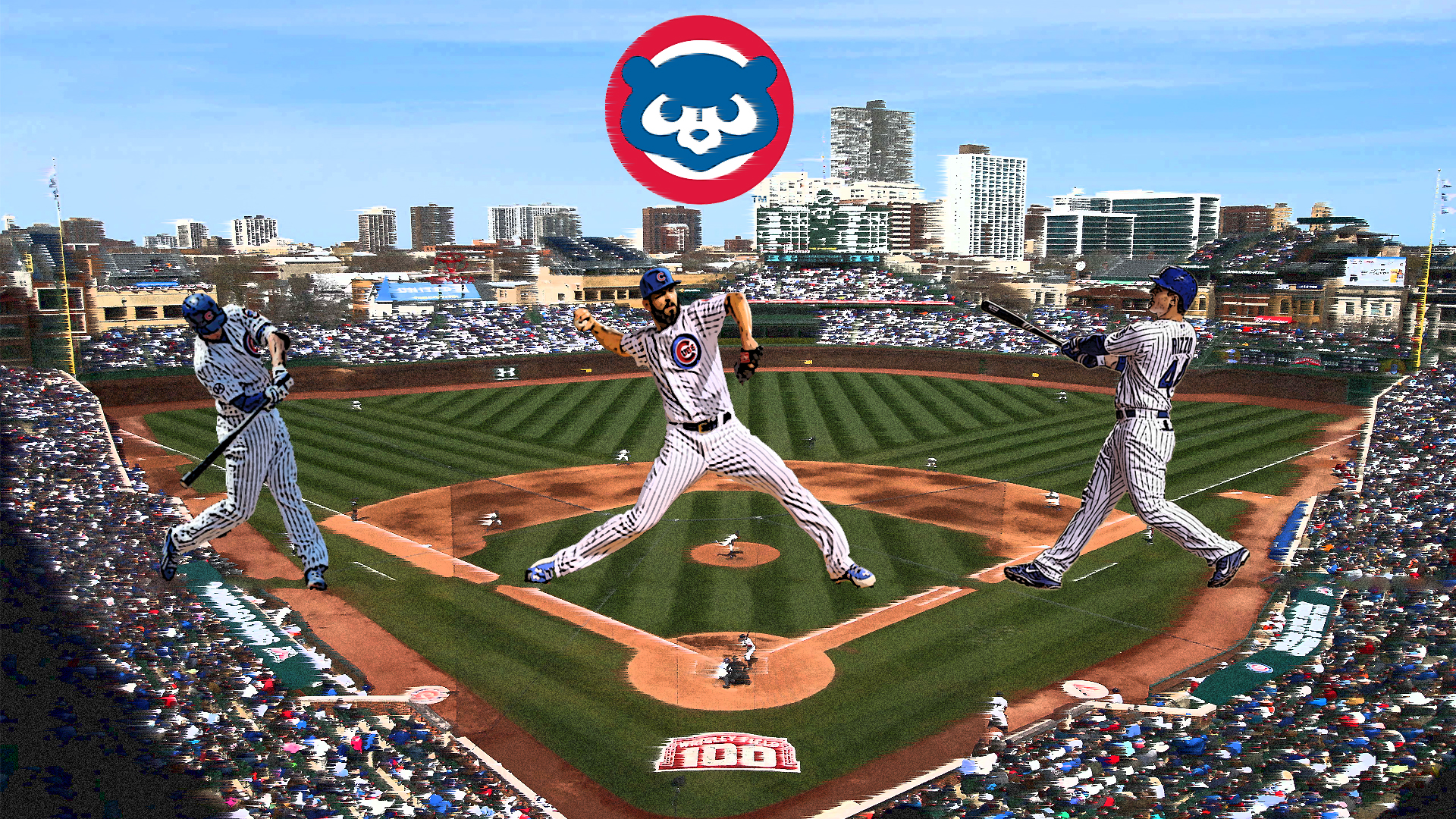 Chicago Cubs Background Need Iphone S Plus Background - HD Wallpaper 