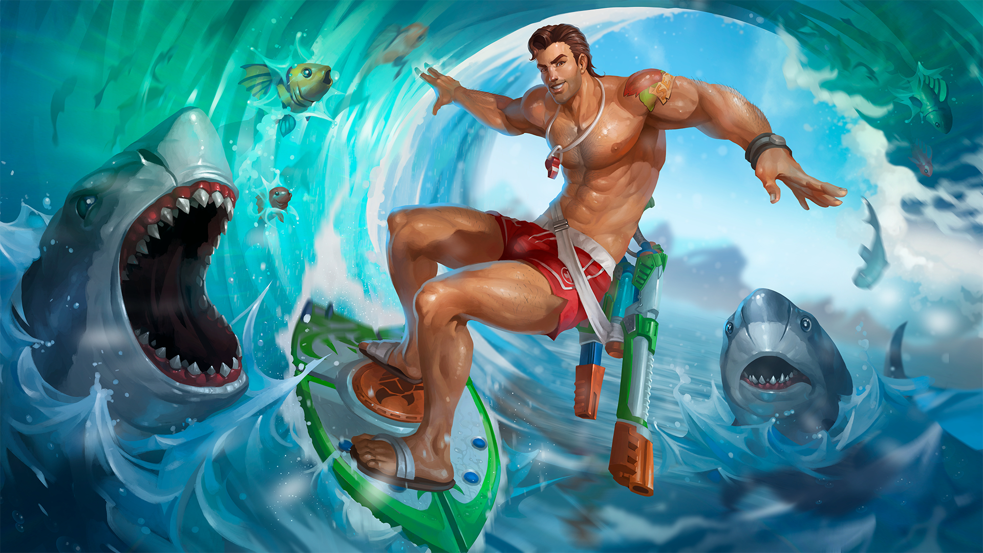 Paladins Shore Patrol Fernando - HD Wallpaper 