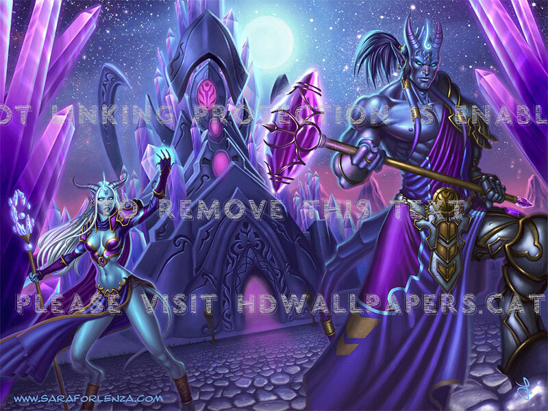 Draenei Fan Art Wow Beautiful Colors World - World Of Warcraft Draenei - HD Wallpaper 