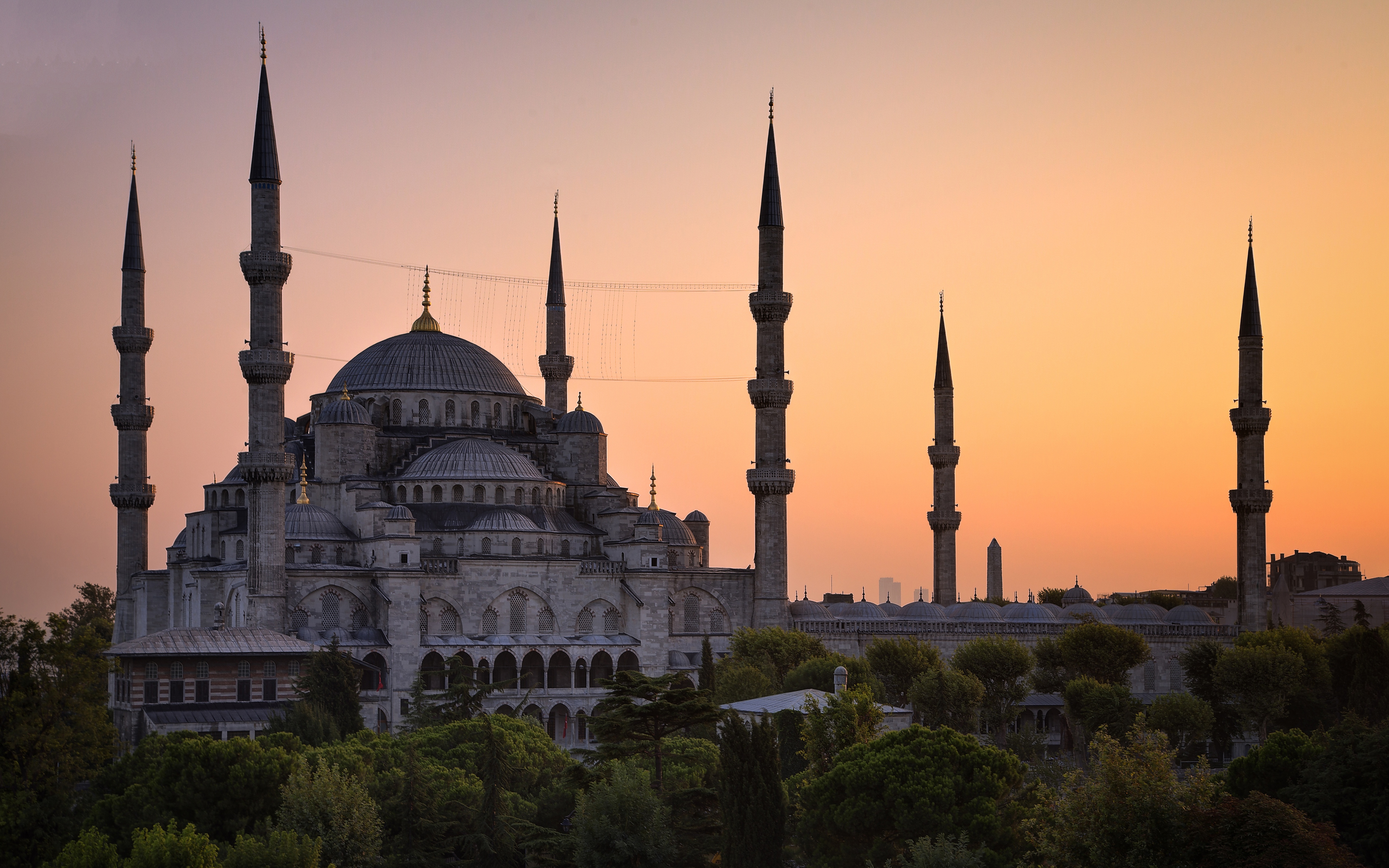 Sultan Ahmed Mosque - HD Wallpaper 