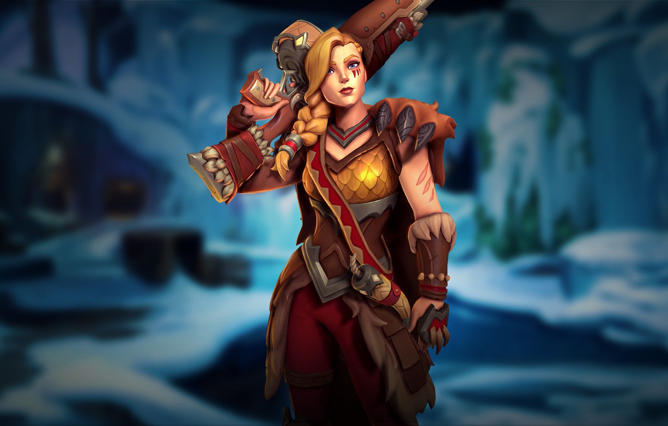 Photo Wallpaper Girl, Weapons, Paladins, Tyra - Paladins Tyra - HD Wallpaper 