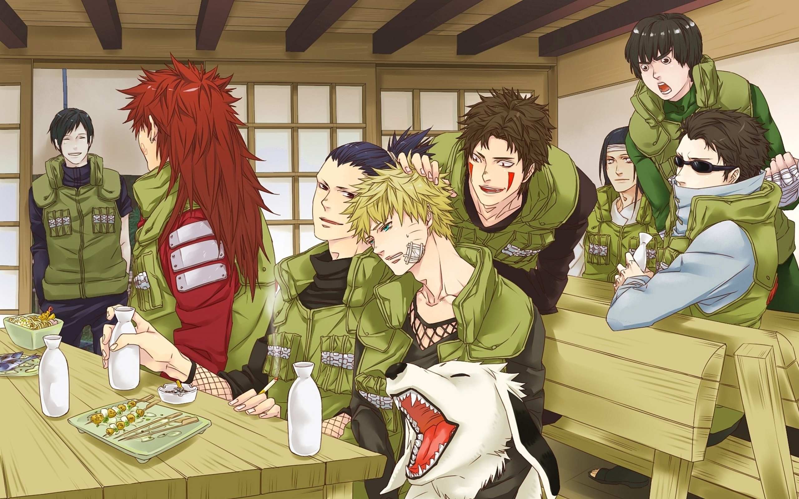 Naruto Shippuden Shikamaru And Neji - HD Wallpaper 