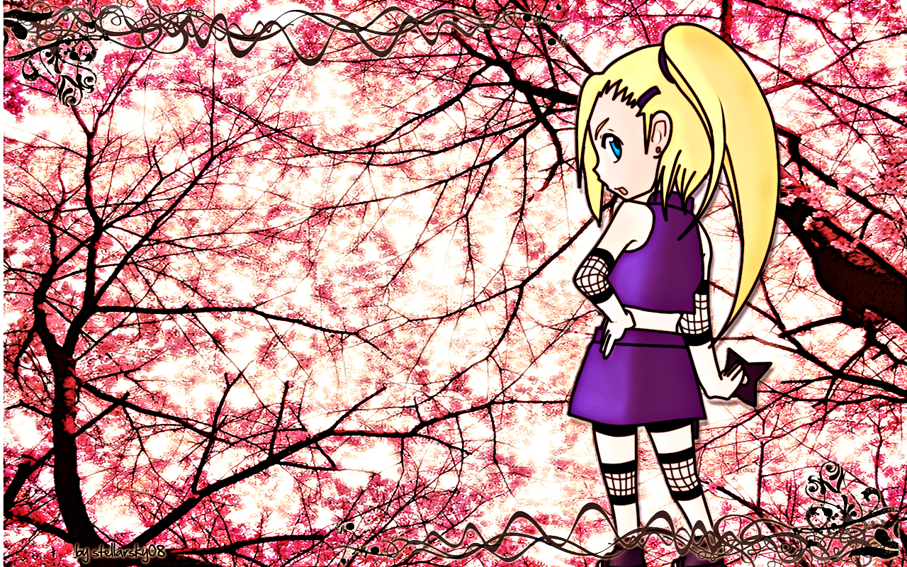Masashi Kishimoto, Studio Pierrot, Naruto, Ino Yamanaka - Cherry Blossom Tree - HD Wallpaper 