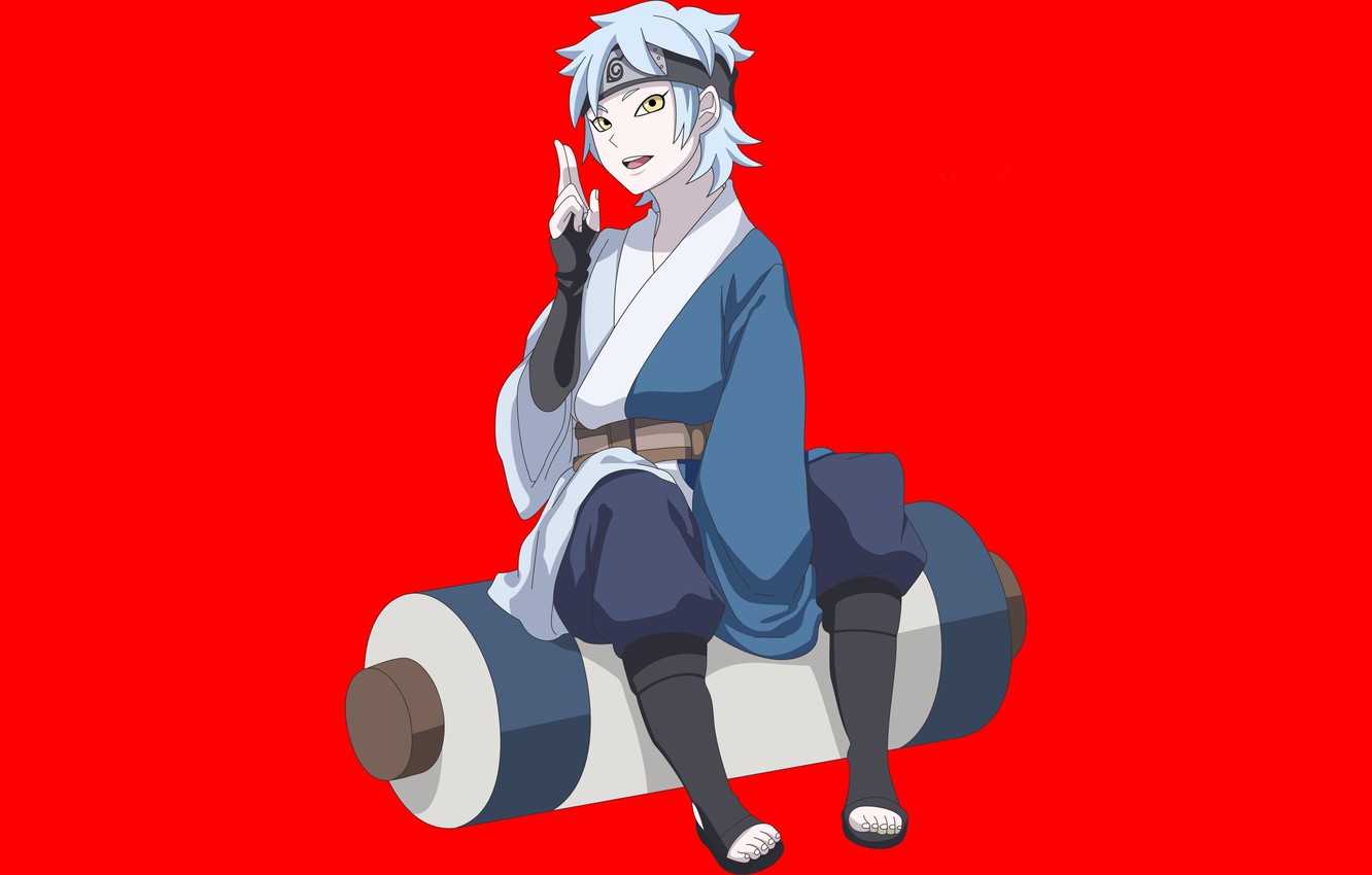 Photo Wallpaper Red, Naruto, Snake, Anime, Ninja, Shinobi, - Boruto Red Snake - HD Wallpaper 