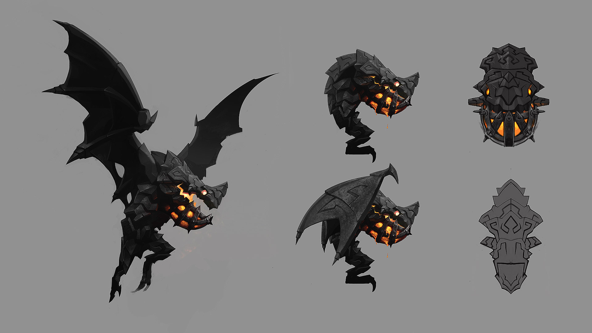 Nice Wallpapers Gargoyle 1920x1080px - Shadow Monster Concept Art - HD Wallpaper 