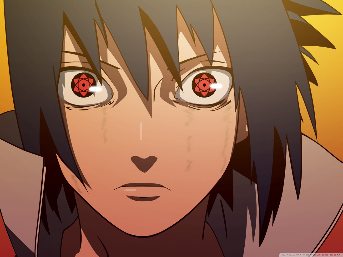 Sasuke Mangekyou Sharingan - HD Wallpaper 