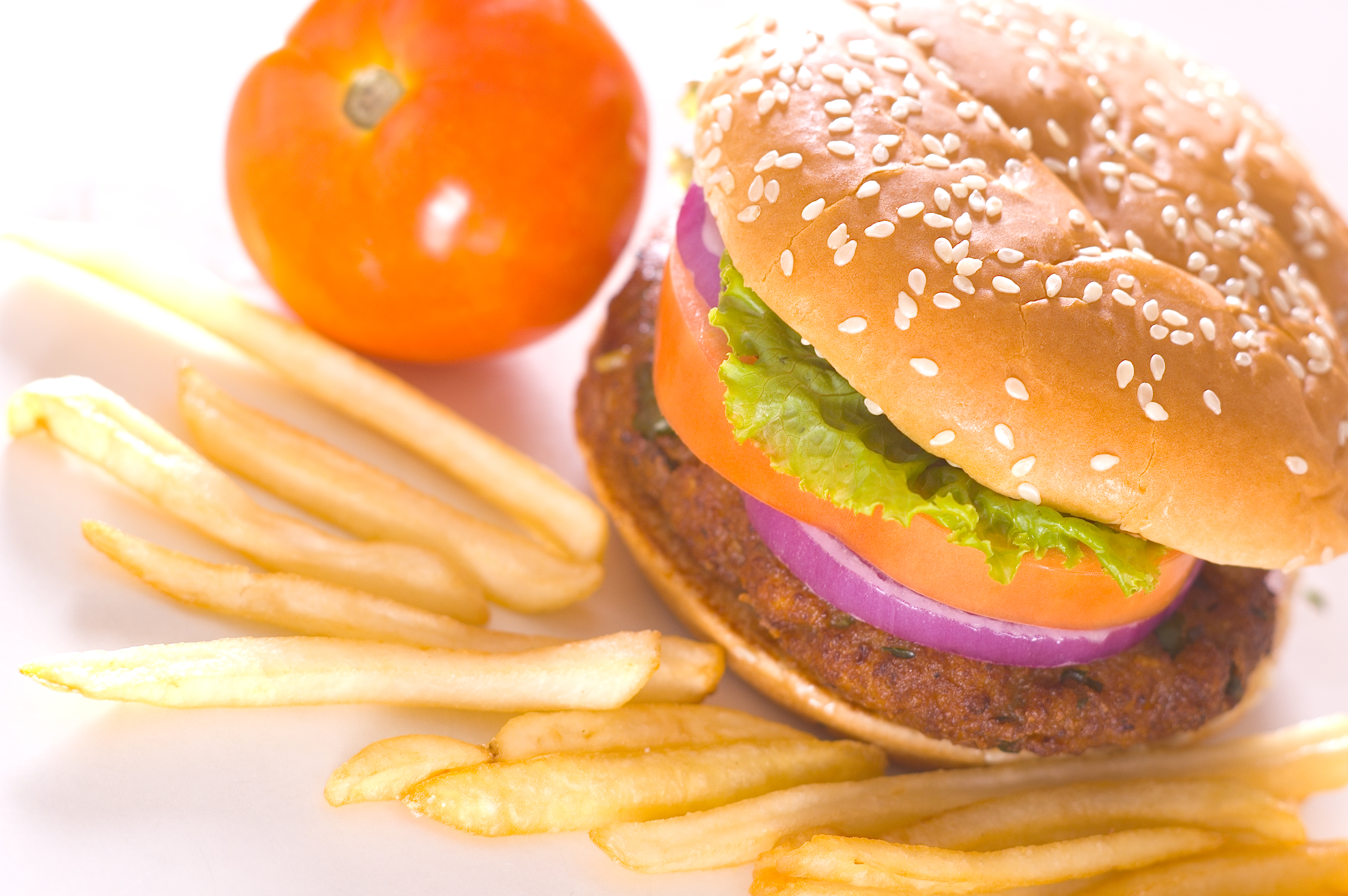 Veg Cream Burger Hd - HD Wallpaper 