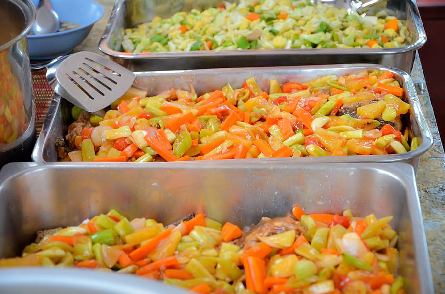 Local Thai Food Service, Healthy, Vegetable, Diet, - HD Wallpaper 