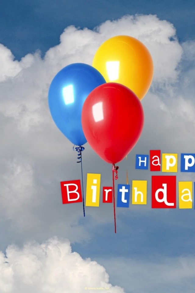 Happy Birthday Balloons Iphone - HD Wallpaper 