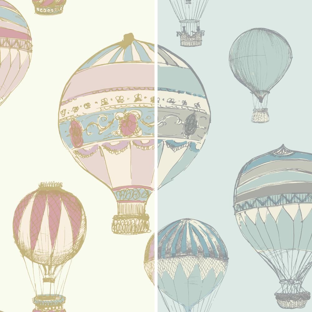 Grandeco Hot Air Balloon - HD Wallpaper 