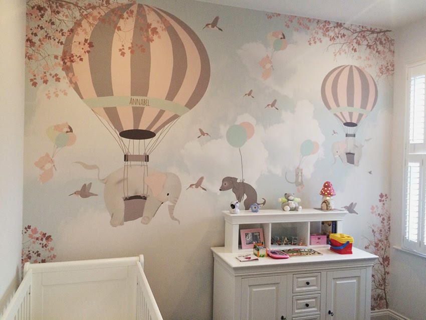 Childrens Room Wallpaper Balloon - HD Wallpaper 