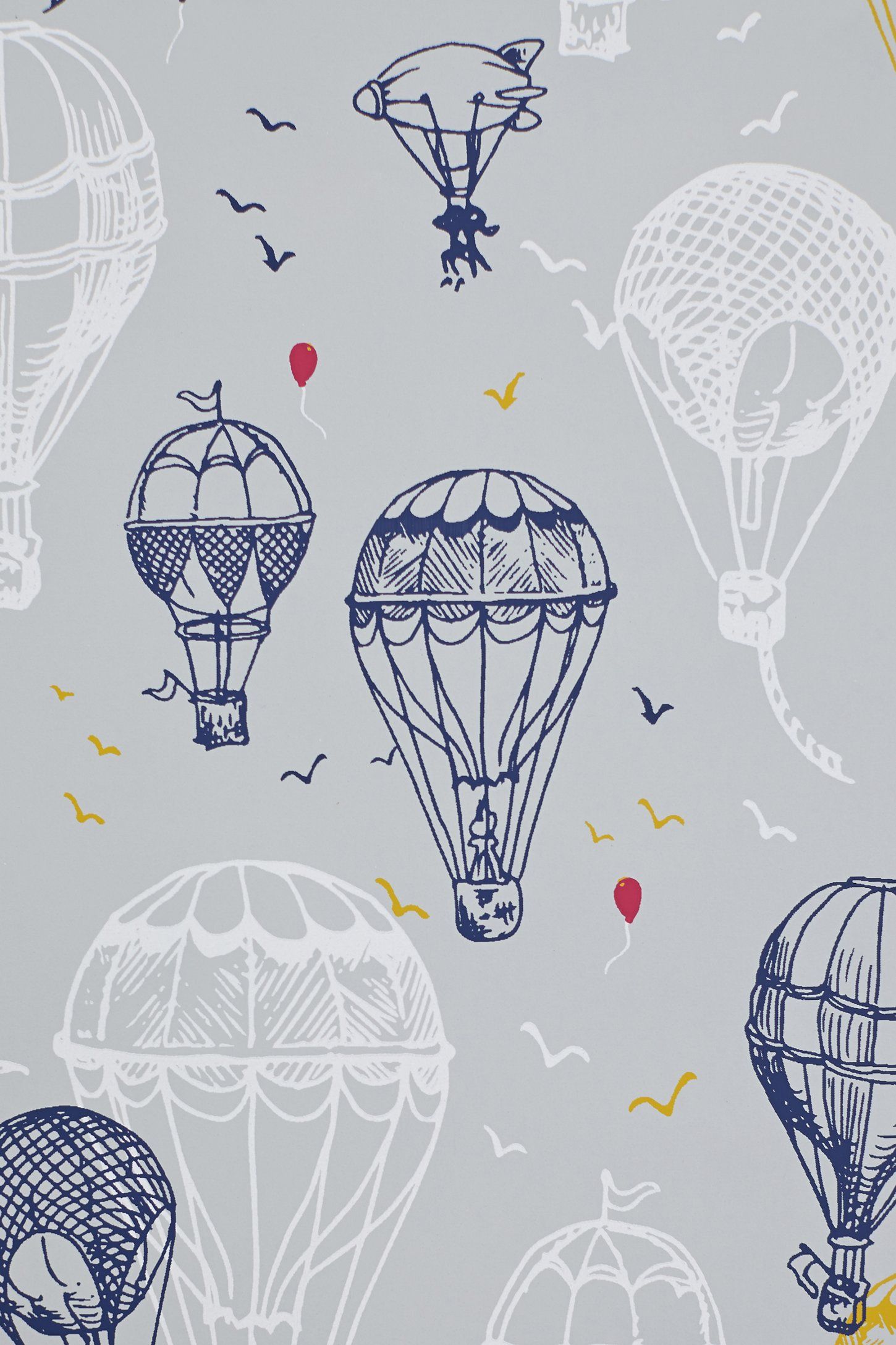 Cute Air Balloon Drawing - HD Wallpaper 