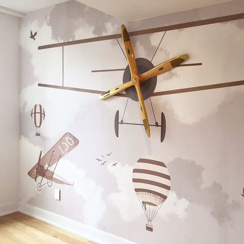 Airplane Wallpaper Boys Room - HD Wallpaper 