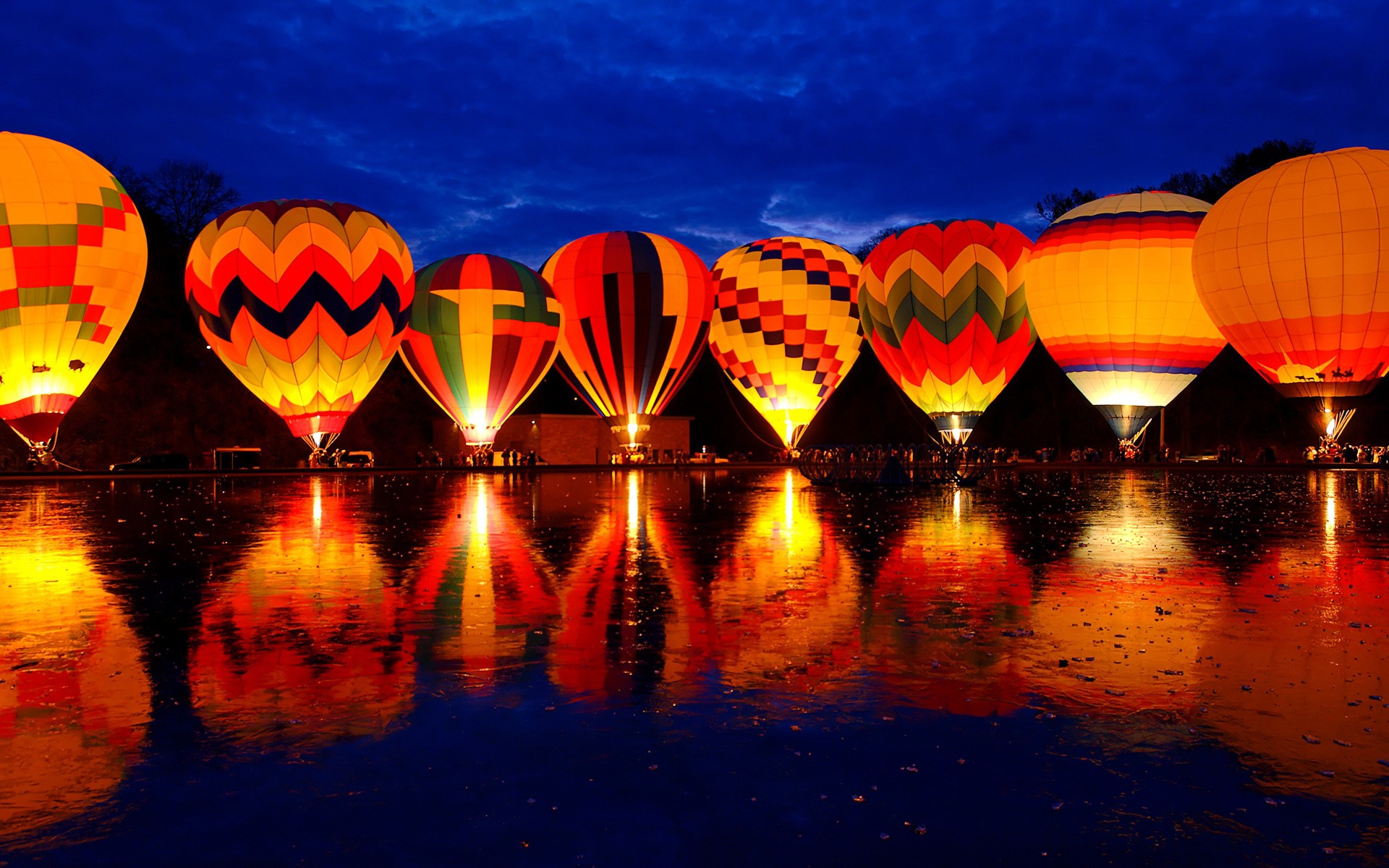 Hot Air Balloon Night - 1920x1200 Wallpaper Hot Air Balloon Night - 1920x1200 Wallpaper