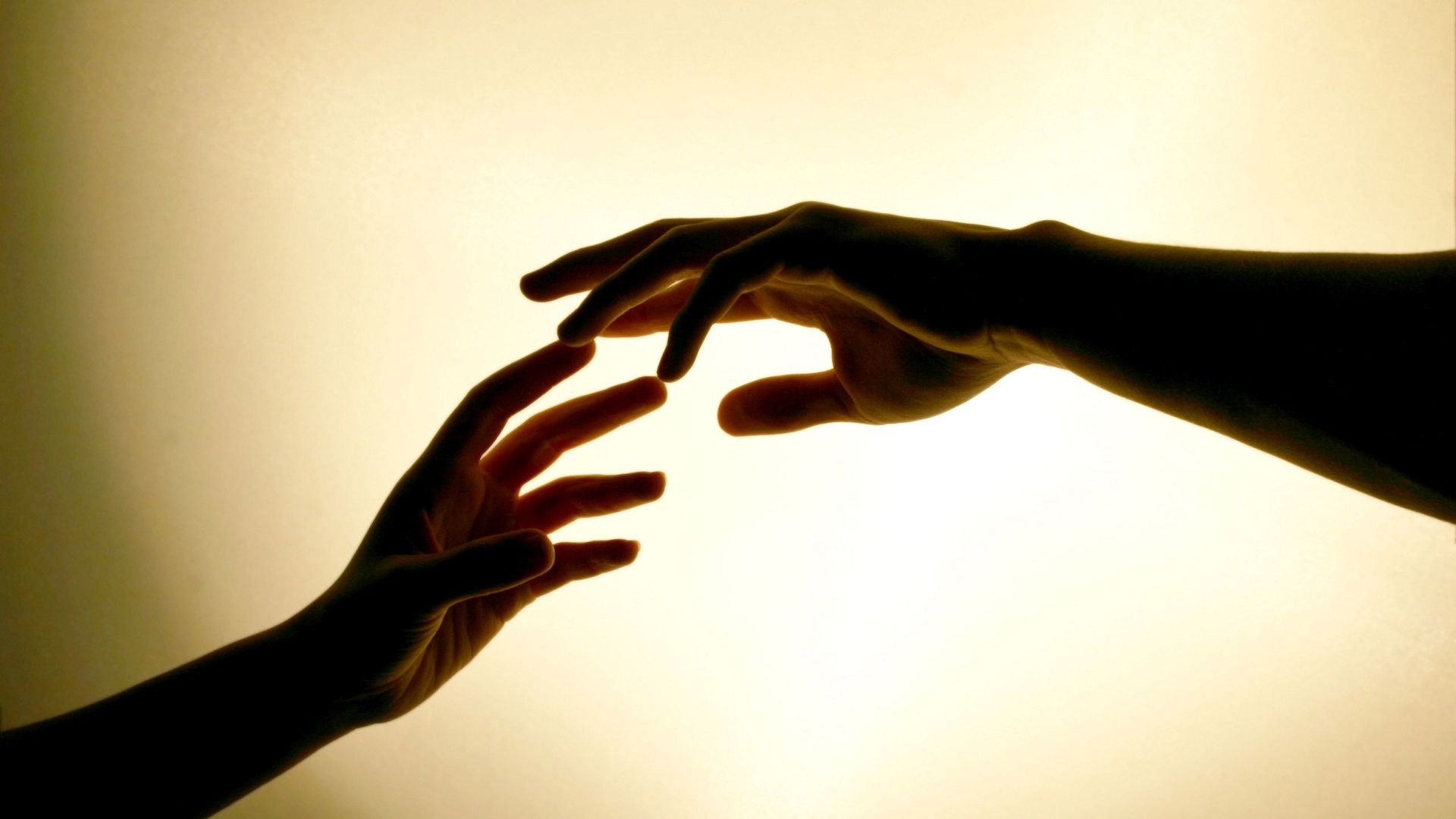 Hands Touching - HD Wallpaper 