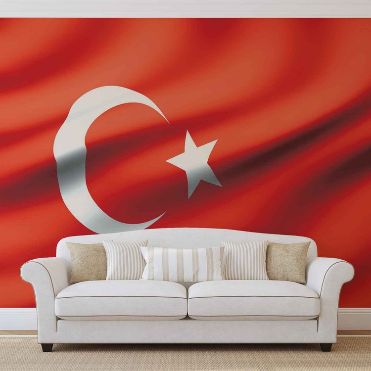 Flag Turkey Wallpaper Mural - HD Wallpaper 