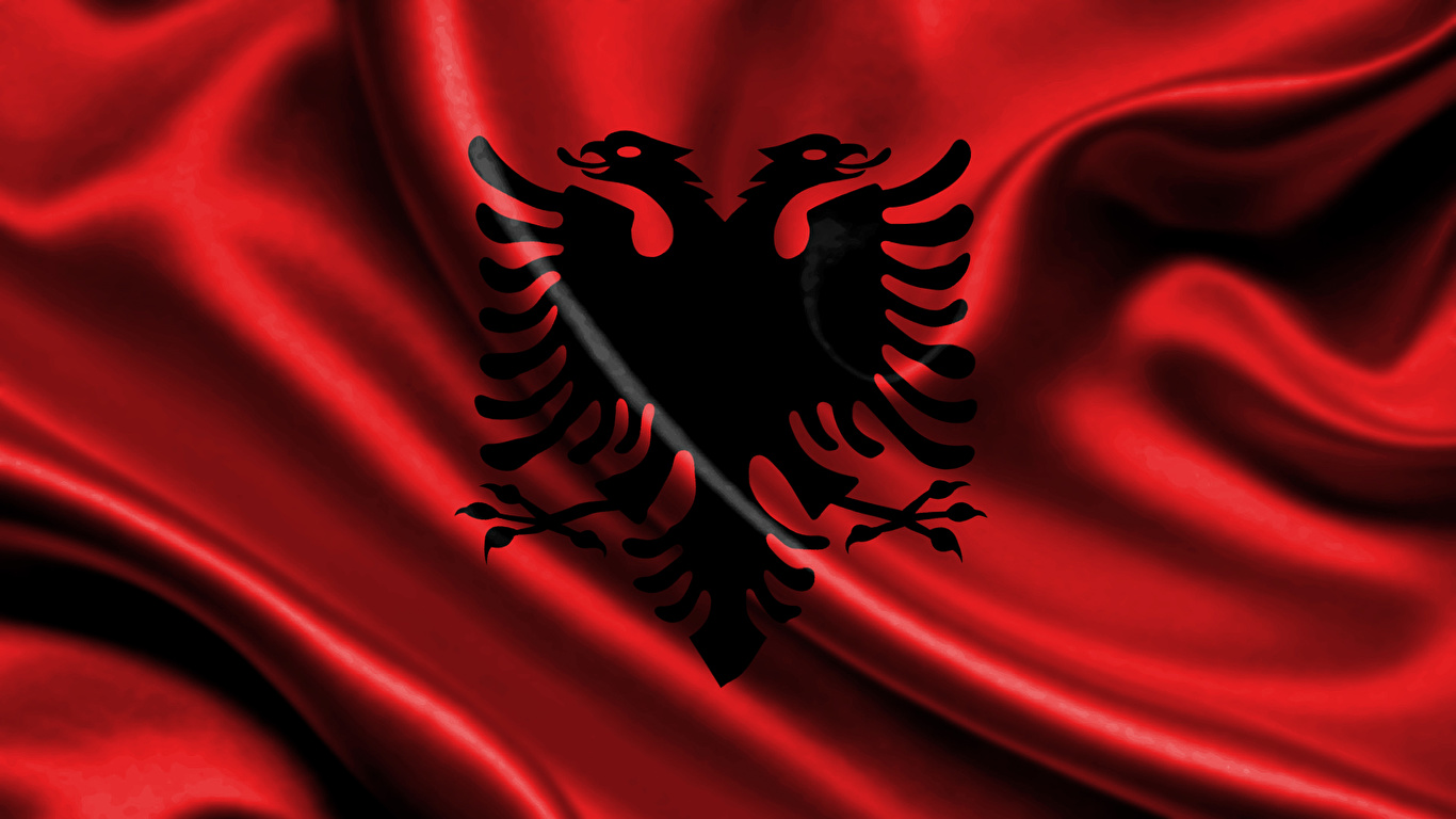 Albania Flag - HD Wallpaper 