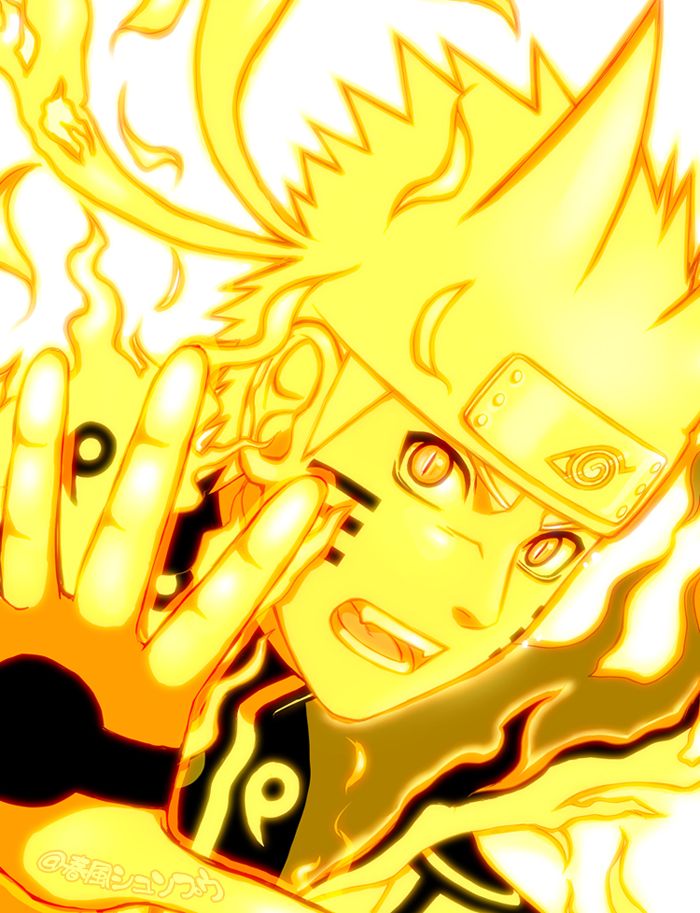 Naruto Uzumaki Kyubi Mode - HD Wallpaper 