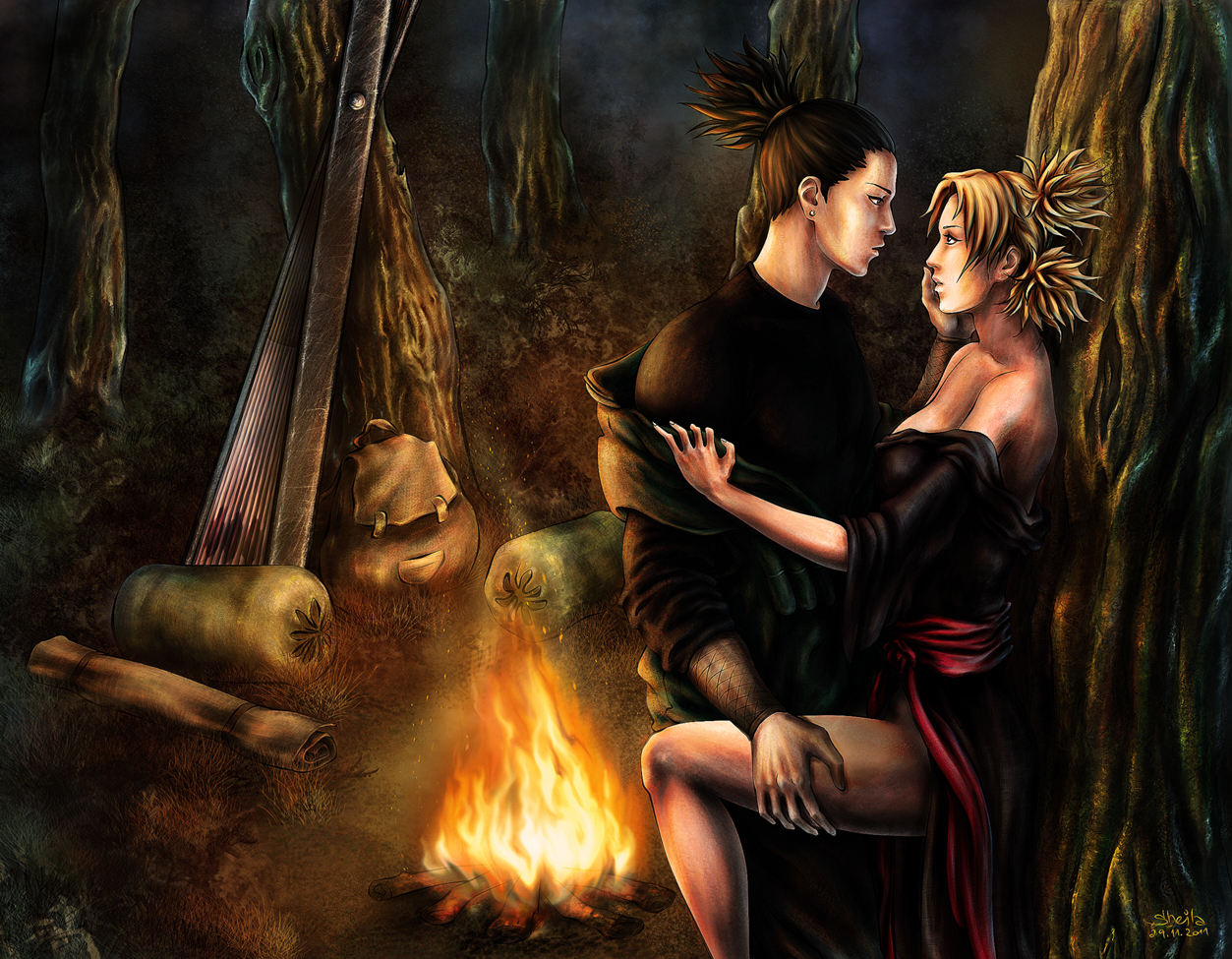 Shikamaru Nara And Temari - Shikamaru And Temari Hd - HD Wallpaper 