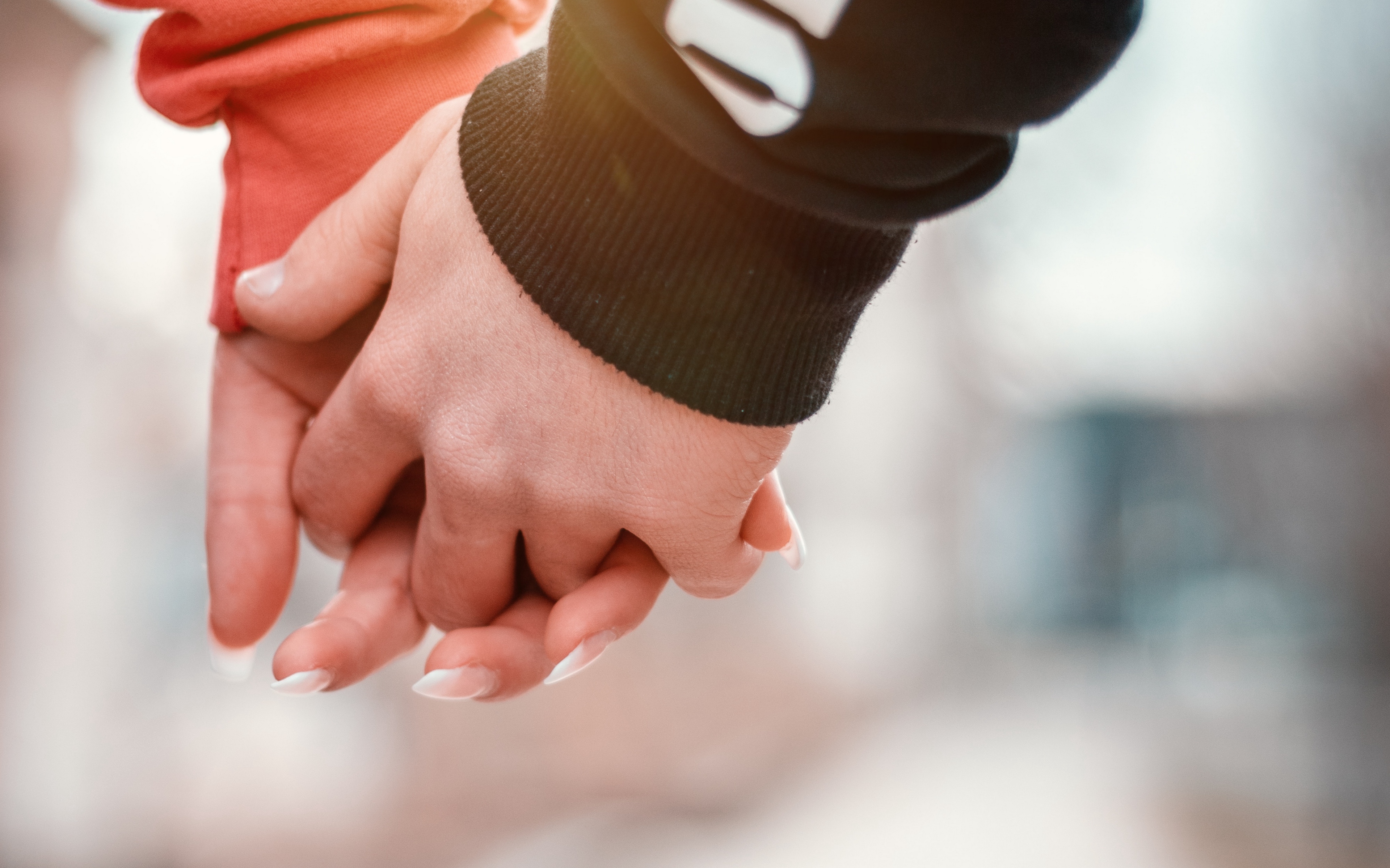 Wallpaper Couple, Hands, Touch, Tenderness, Romance, - Couple Hands Wallpaper Hd - HD Wallpaper 