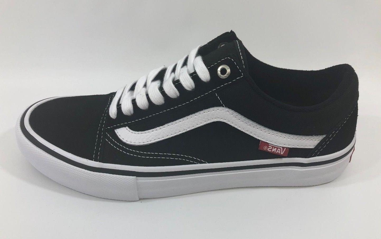Old Skool Pro Black White Men S - Skate Shoe - HD Wallpaper 