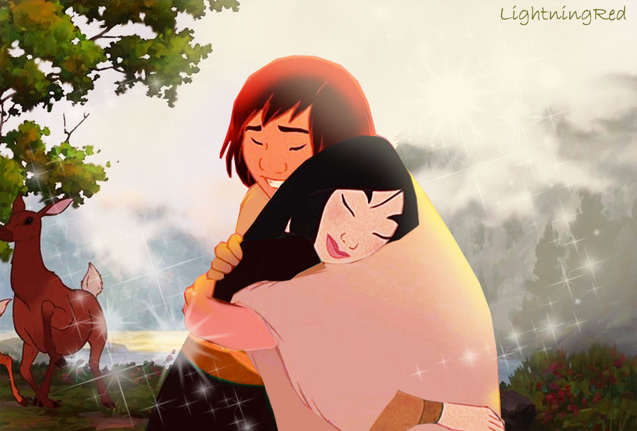 Romantic Hug - Brother Bear - HD Wallpaper 