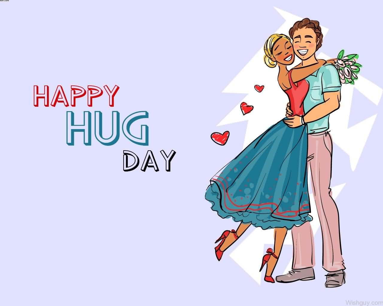 Happy Hug Day Lovers Graphic Wallpaper - Happy Hug Day Sad - HD Wallpaper 