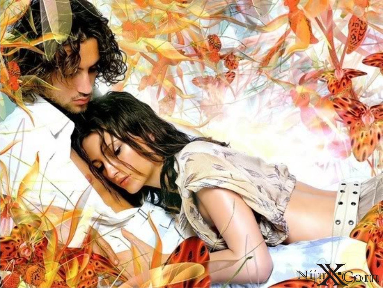 Couple Listening To Heartbeat - HD Wallpaper 