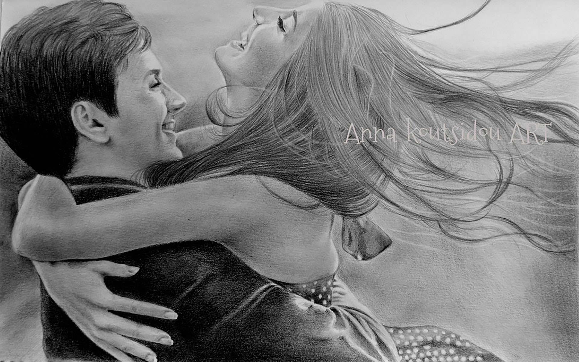 Love Hug Kiss Romantic Pencil Animated Couple Pics Romantic Cute Couple Pencil Sketch 19x10 Wallpaper Teahub Io