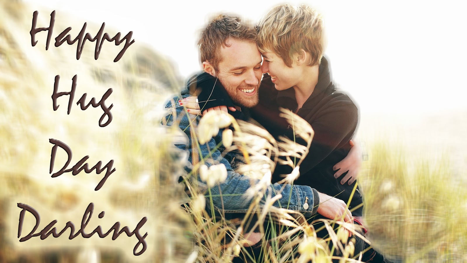 Happy Hug Day Darling - Best Friend Never Say Good Bye They Simply Say See - HD Wallpaper 