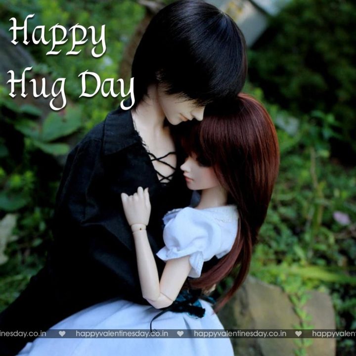 Hug Day Valentines Day Greetings Quotes - Love Pair Hd - HD Wallpaper 