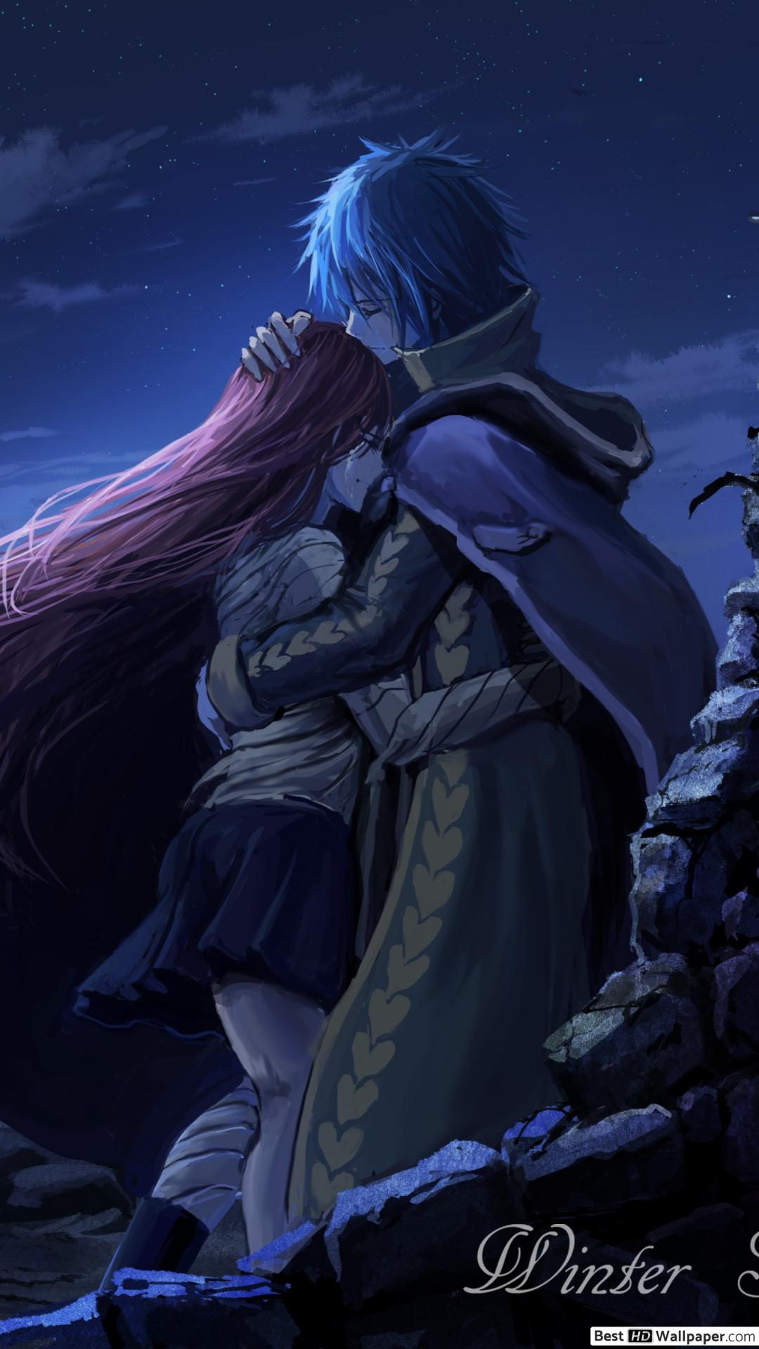 Erza X Jellal Sad - HD Wallpaper 